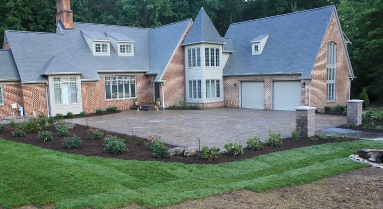 Permeable Paver Driveway and Landscape Install