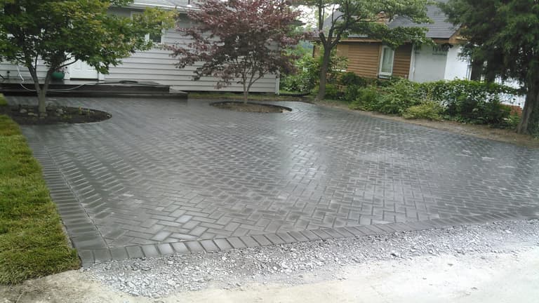 Herringbone Paver Driveway - Riva, MD