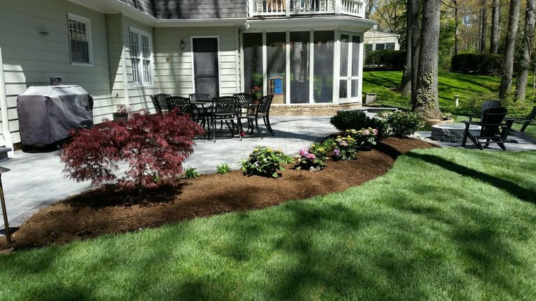 Paver Patio with Landscape Install - Severna Park